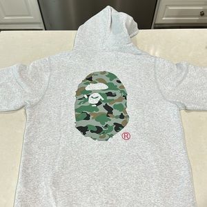 Bape x Union Gray pullover hoodie
